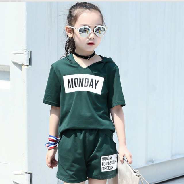 上下セット 子供服 キッズ 女の子 半袖 ショートパンツ 半ズボン 運動 